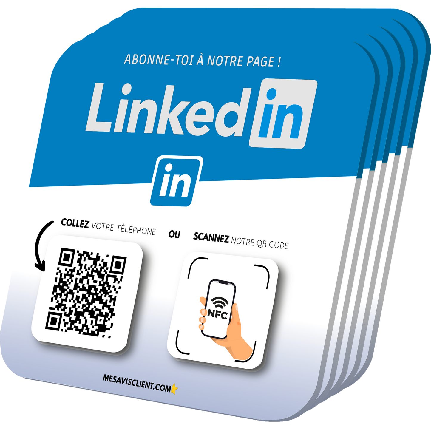 5 Plaques NFC PRO - LinkedIn