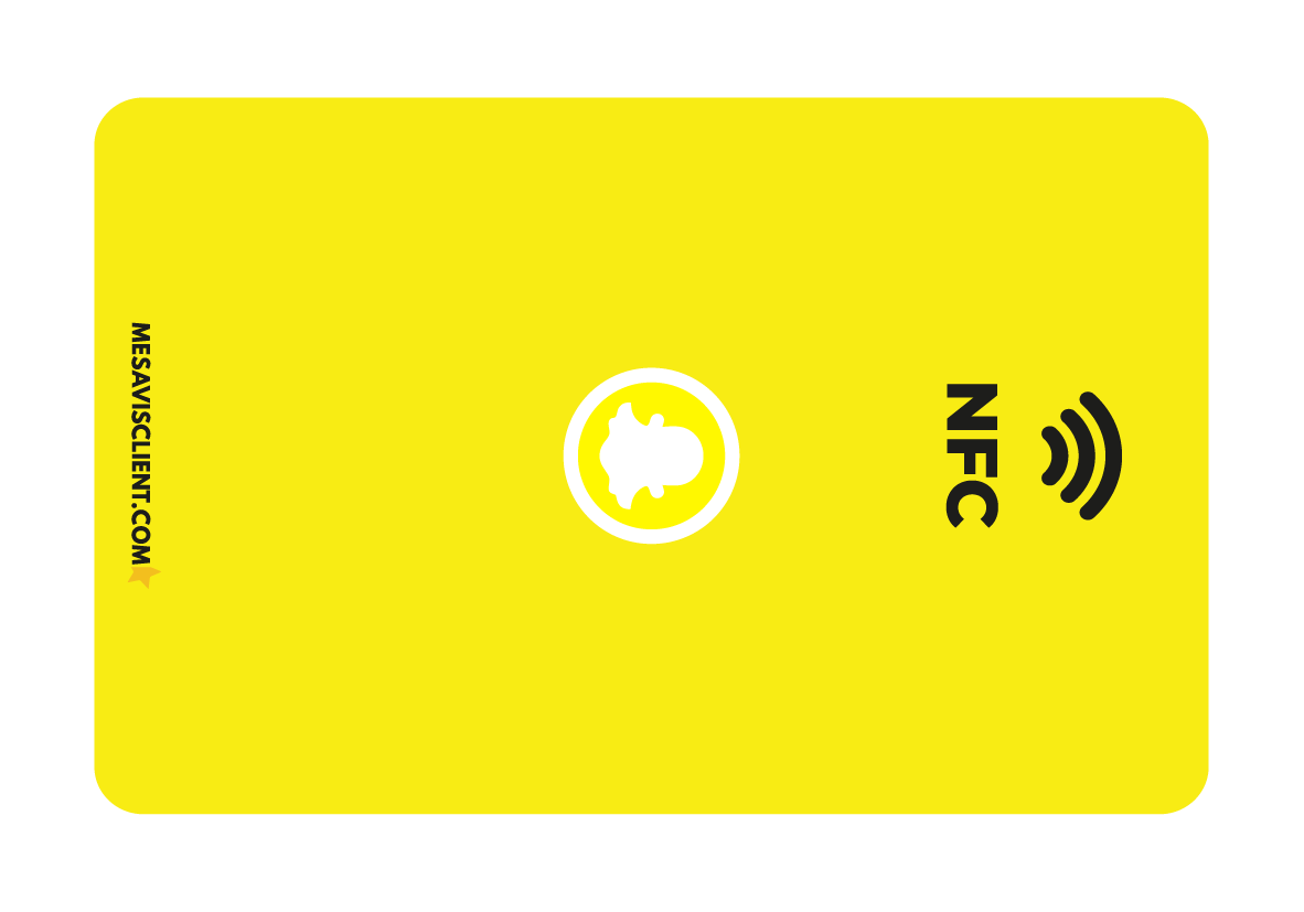 5 Cartes NFC - Snapchat