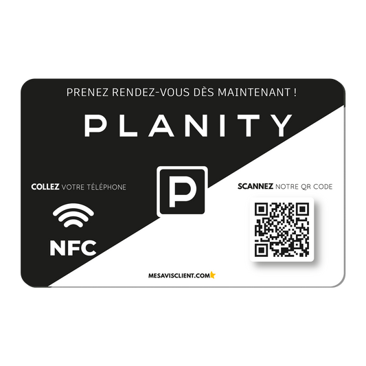 1 Carte NFC - Planity