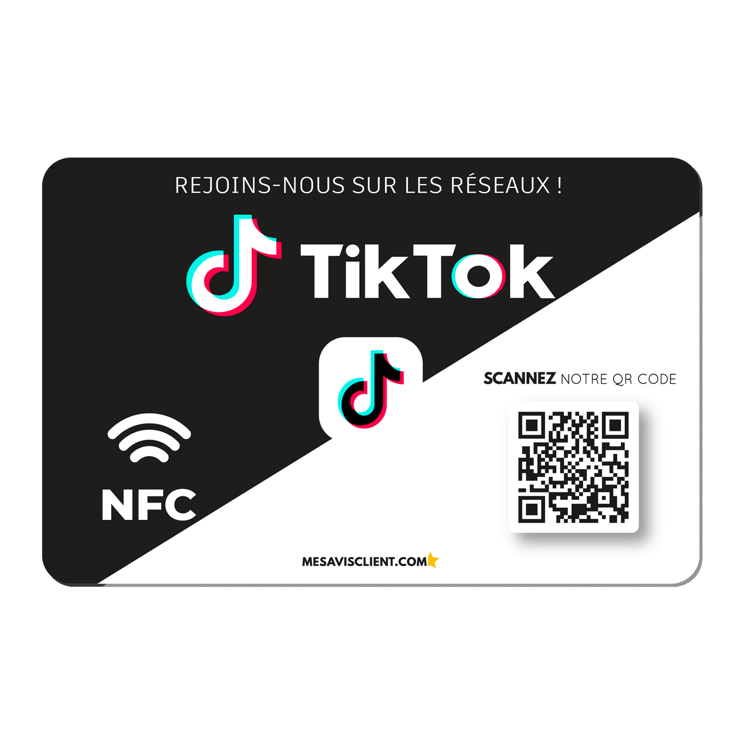 1 Carte NFC - Tiktok