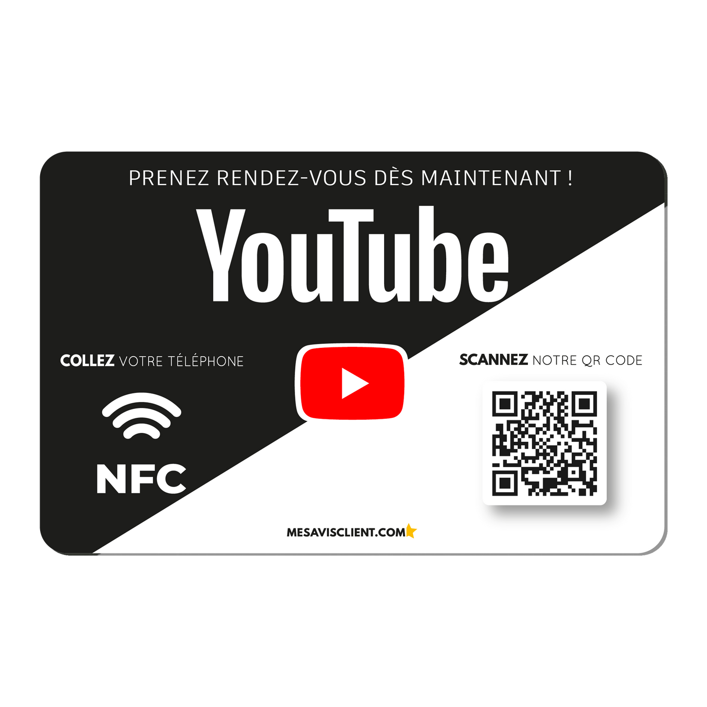 1 Carte NFC - Youtube