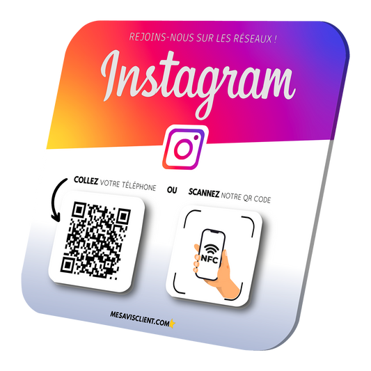 1 Plaque NFC PRO - Instagram