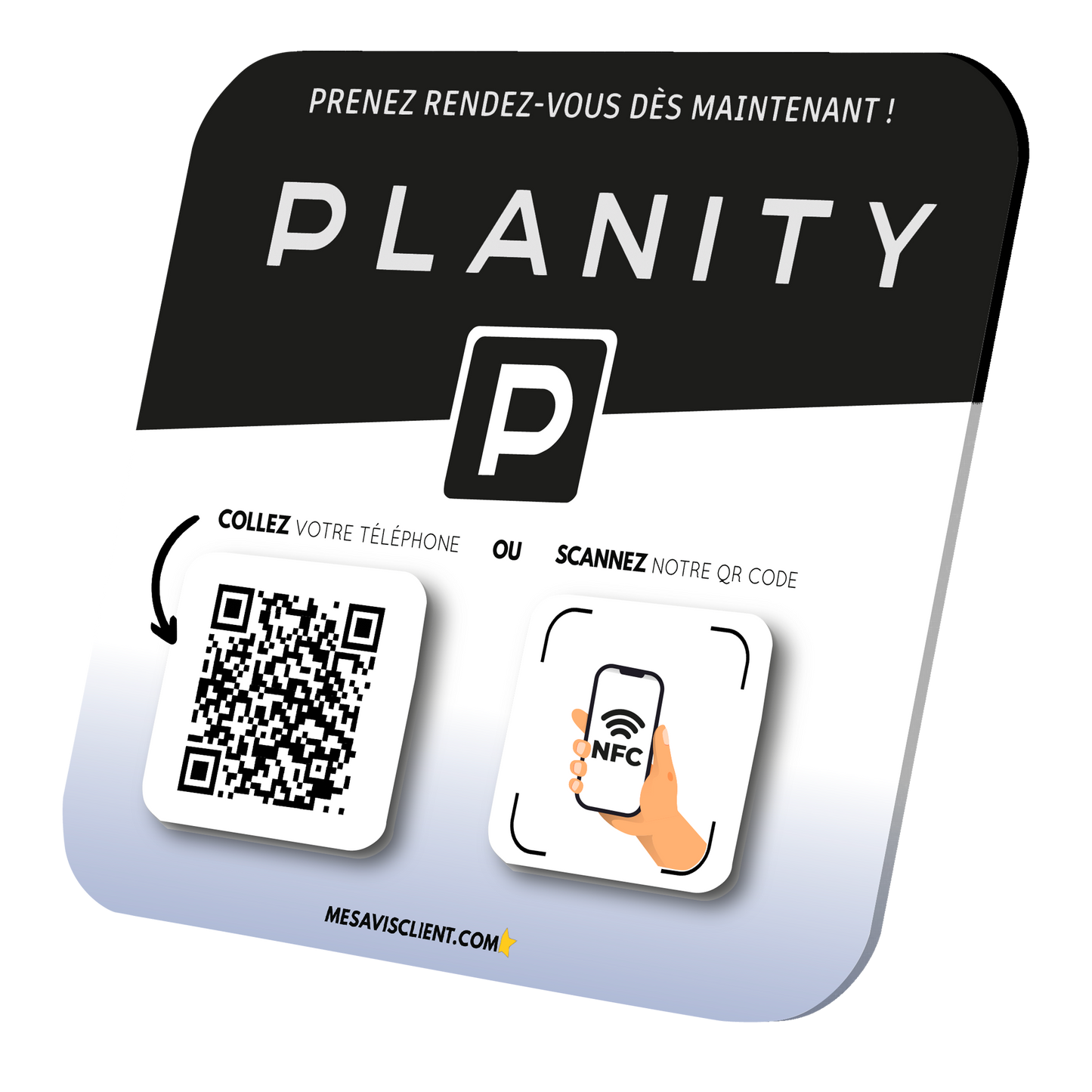 1 Plaque NFC PRO - Planity