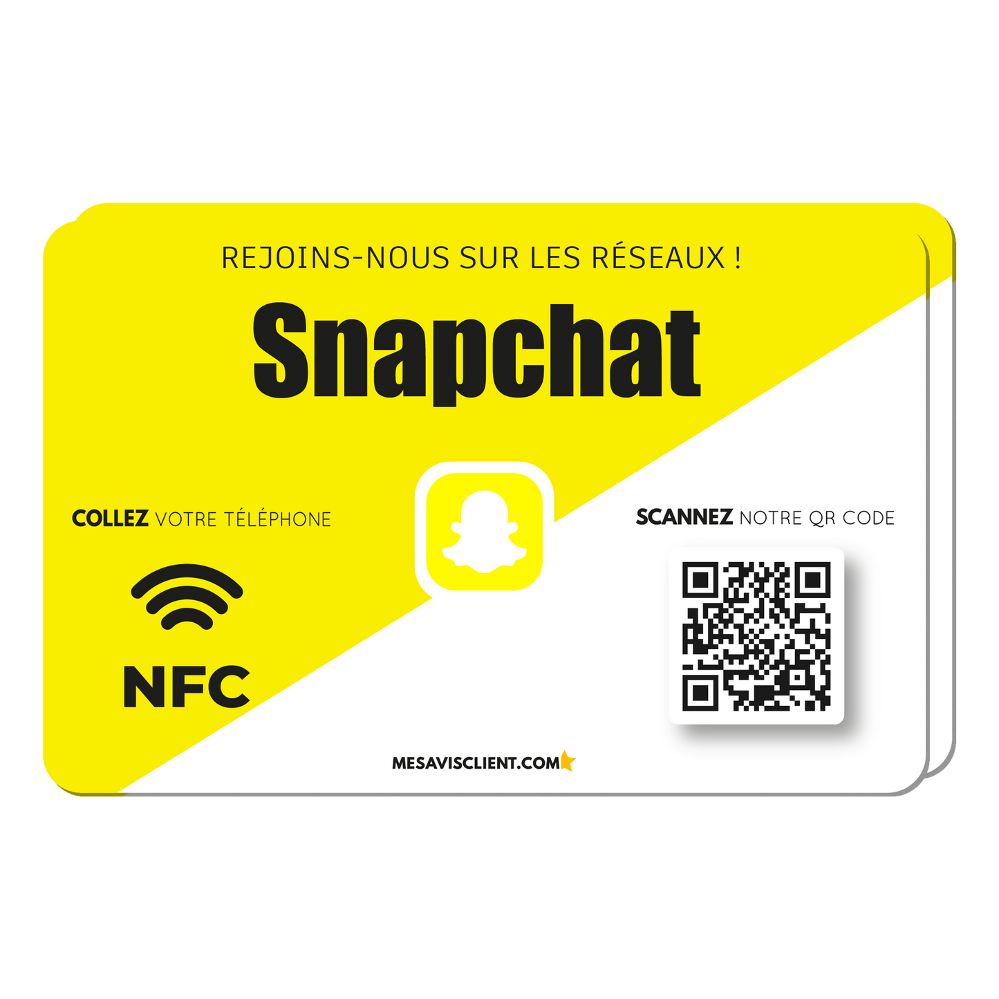 2 Cartes NFC - Snapchat