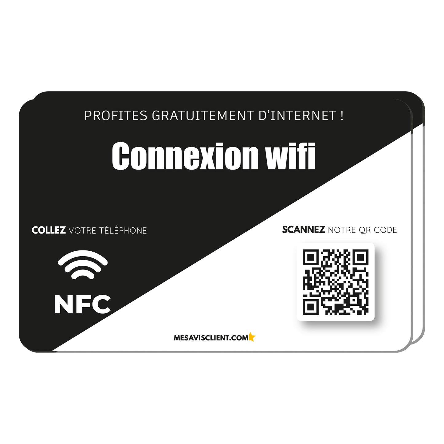 2 Cartes NFC - Wi-Fi