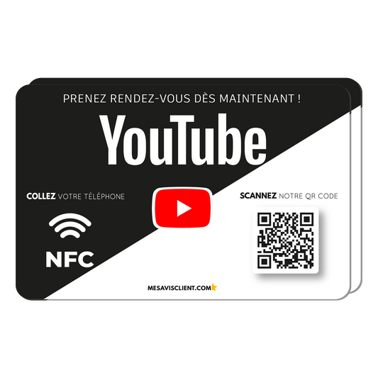 2 Cartes NFC - Youtube
