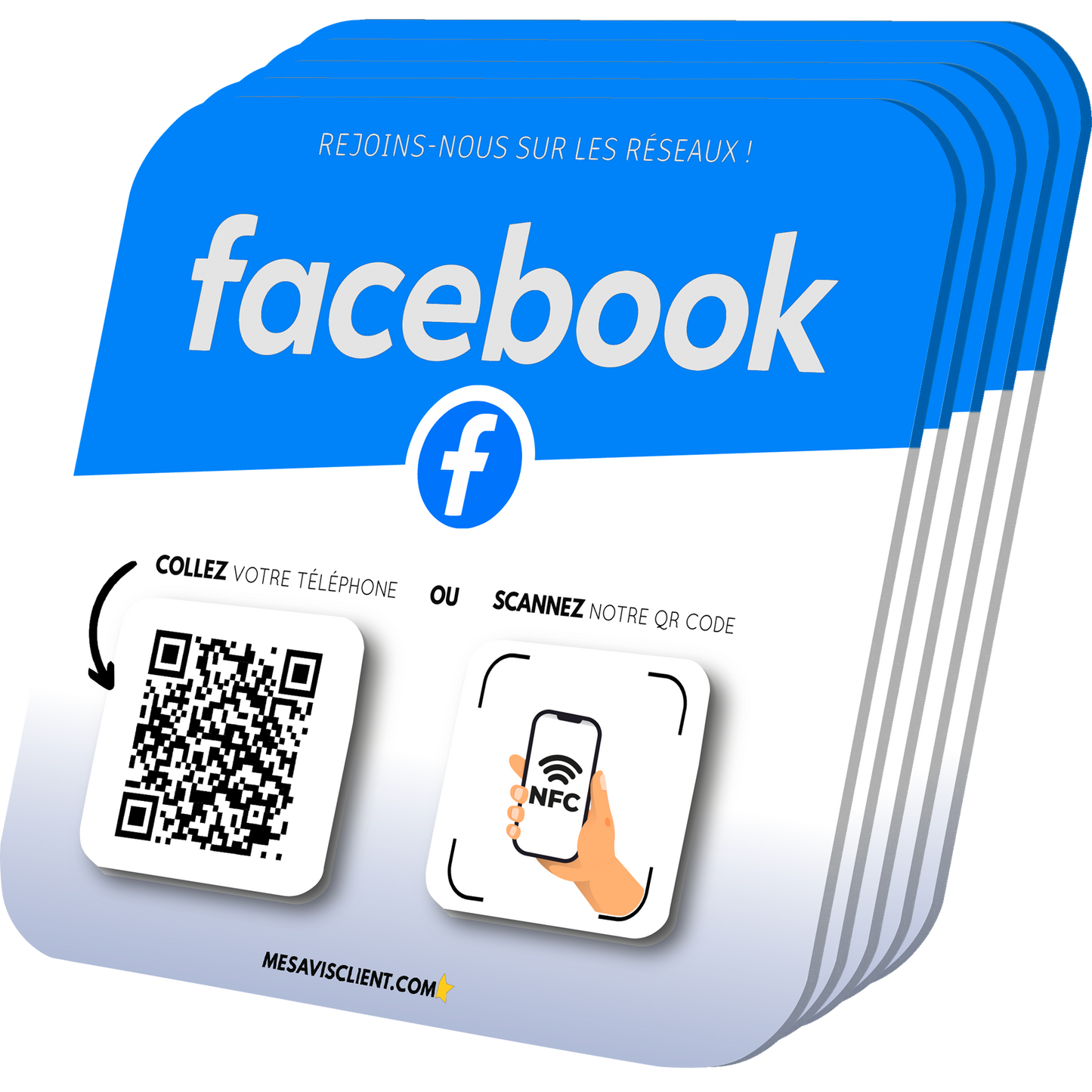 5 Plaques NFC PRO - Facebook