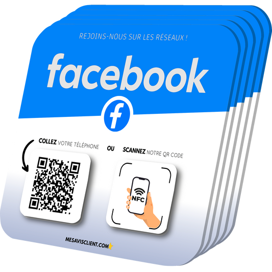 5 Plaques NFC PRO - Facebook
