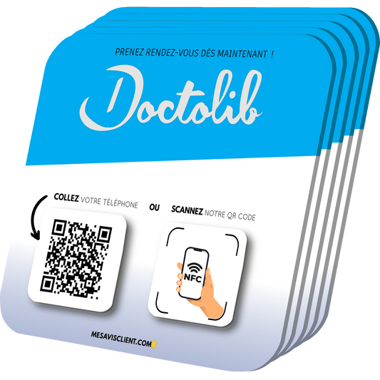 5 Plaques NFC PRO - Doctolib