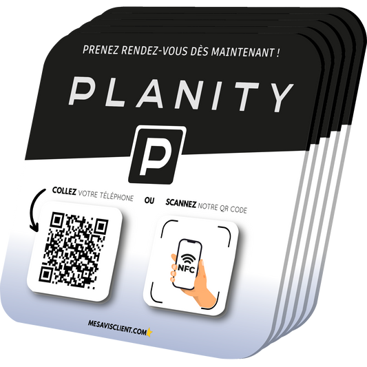 5 Plaques NFC PRO - Planity