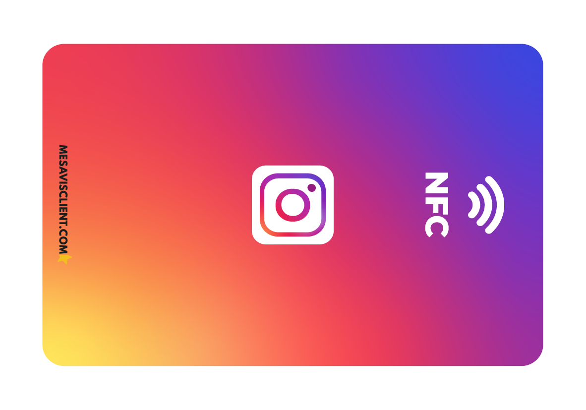2 Cartes  NFC - Instagram