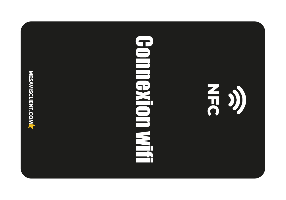 2 Cartes NFC - Wi-Fi