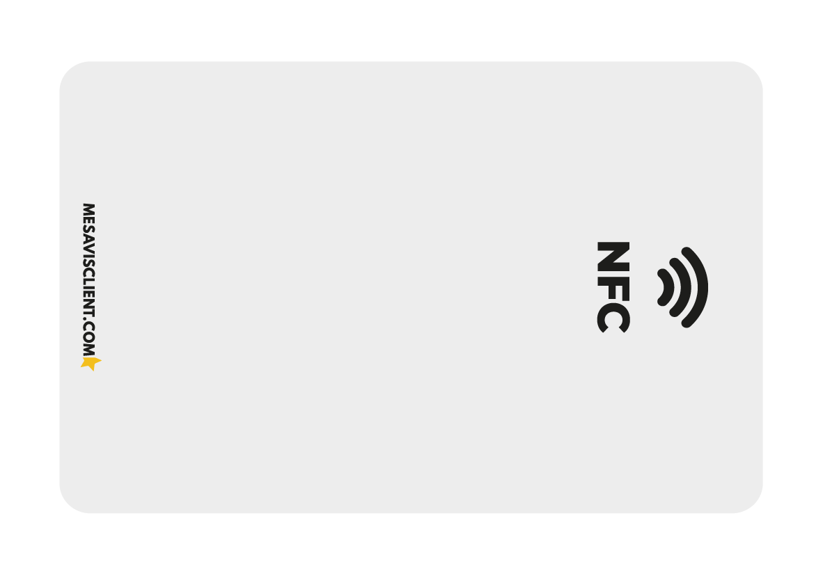 1 Carte NFC - Prise de rendez-vous