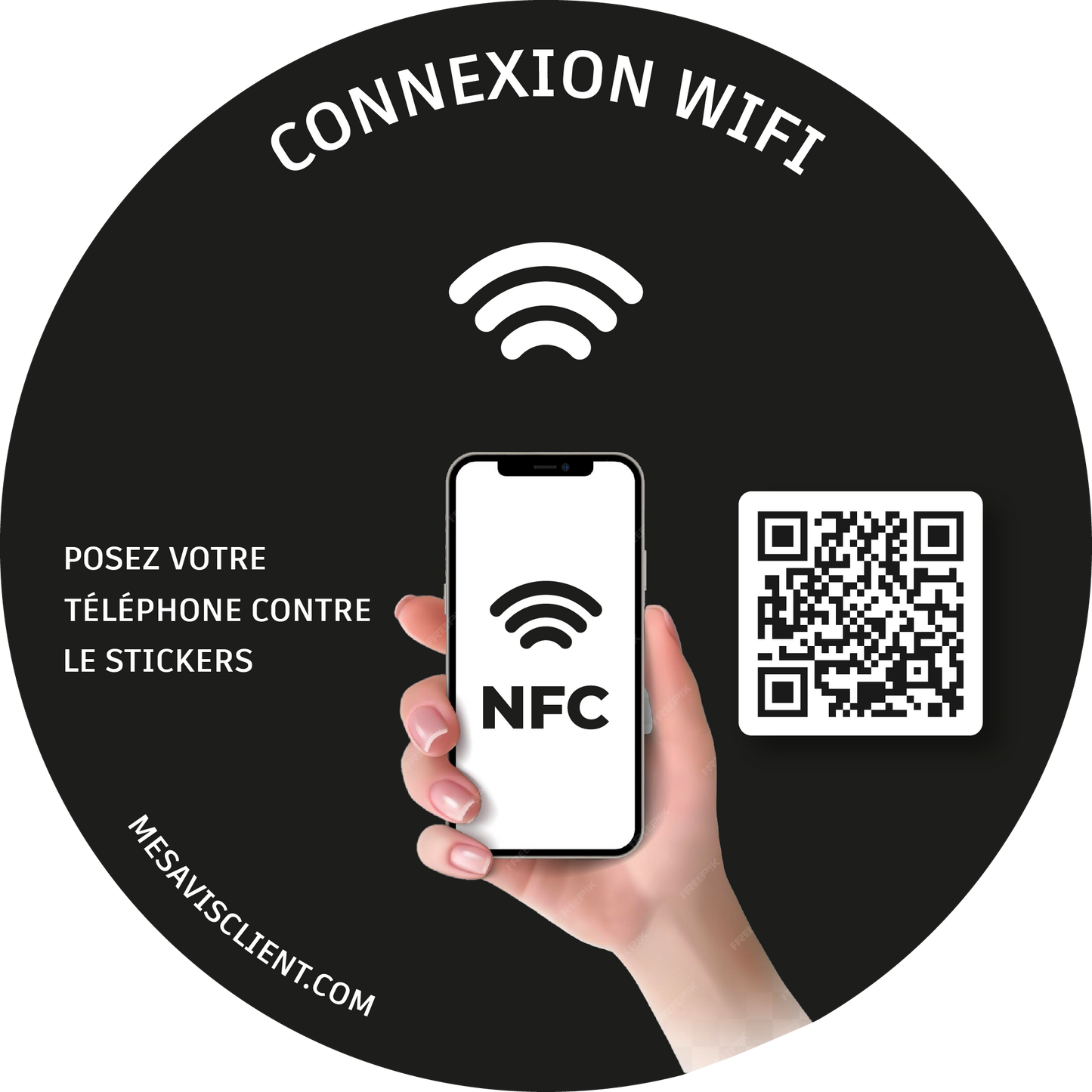 10 Stickers Wi-Fi